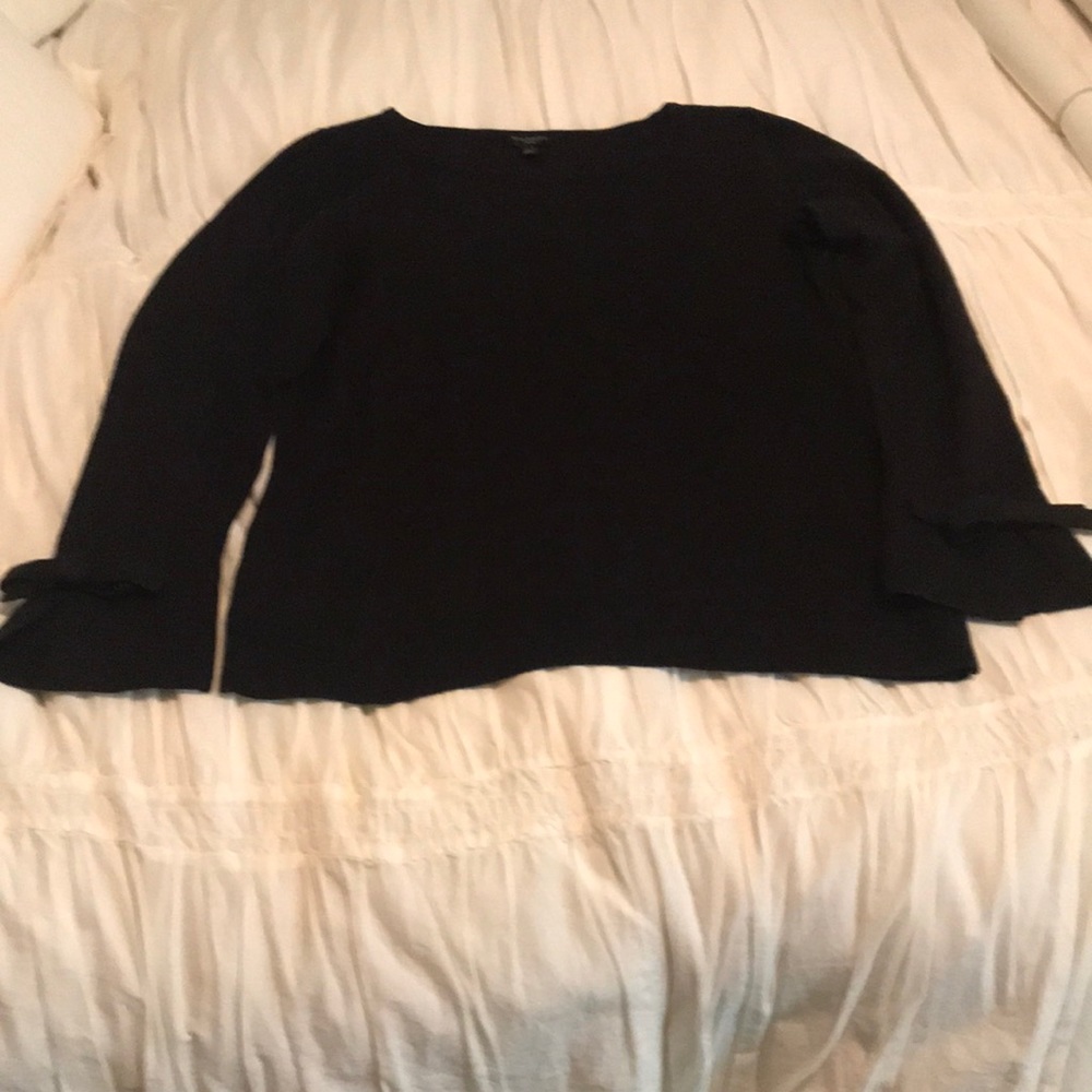 Talbots sweater Petite P black dressy Soft